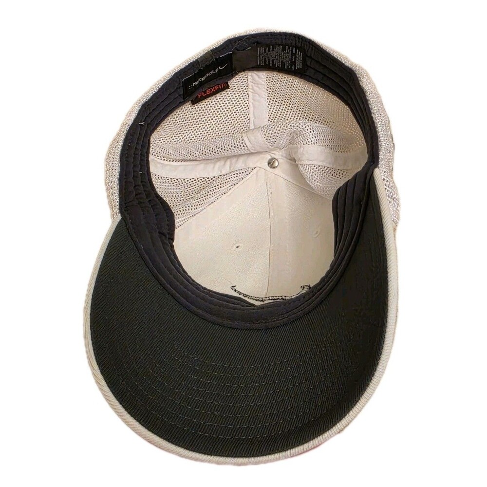 Nike Golf Flex Fit Baseball Hat Cap Embroidered Vr 20xi White Mesh Adult LG/XL - Picture 5 of 7